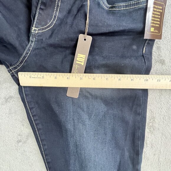 Kut from the Kloth Jeans Womens 10 Dark Wash Diana Skinny Distressed Stretch NWT - Picture 11 of 16